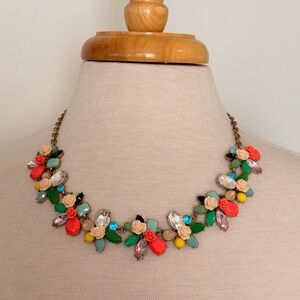 J. Crew Rose Garden Gemstone Statement Necklace - Women Jewelry